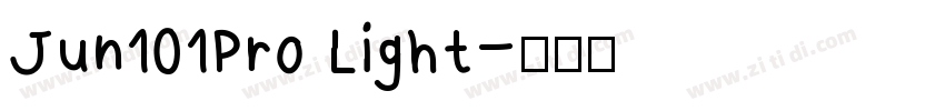 Jun101Pro Light字体转换